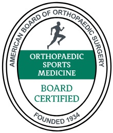 American Board of Orthopaedic Sports Medicine - Board Certified